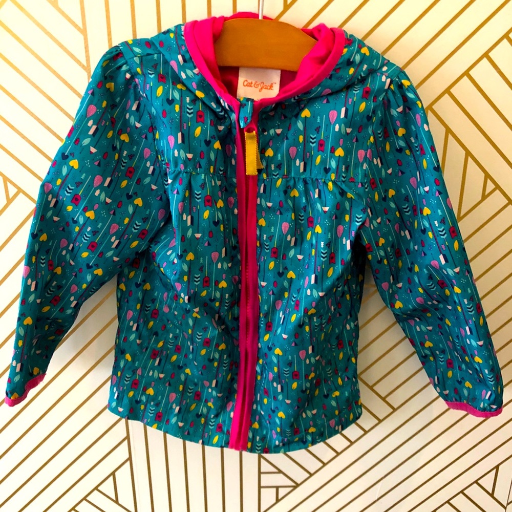 Cat & Jack’s Girl’s Colorful Raincoat, 3T